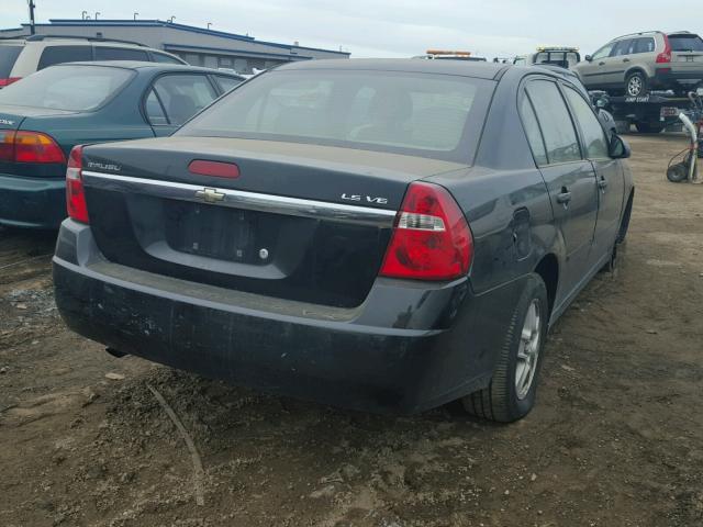1G1ZT52875F292094 - 2005 CHEVROLET MALIBU LS შავი ფოტო 4
