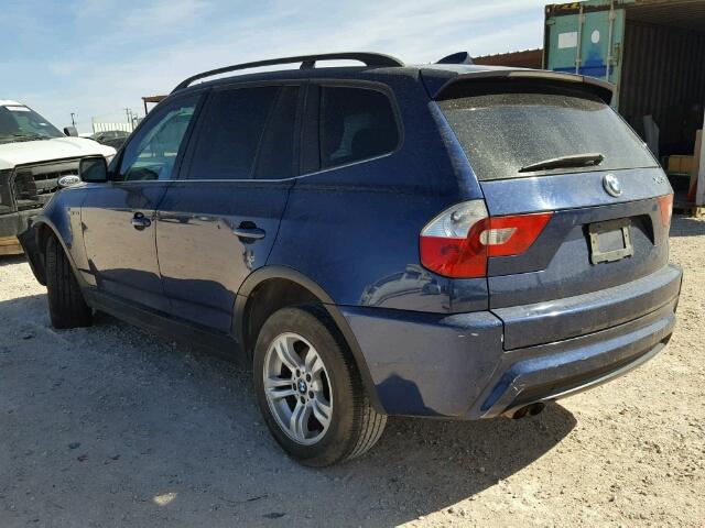 WBXPA93406WG88348 - 2006 BMW X3 3.0I BLUE photo 3