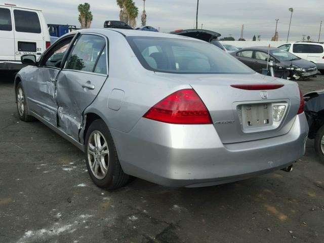 1HGCM56317A065834 - 2007 HONDA ACCORD SE SILVER photo 3