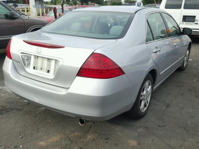 1HGCM56317A065834 - 2007 HONDA ACCORD SE SILVER photo 4