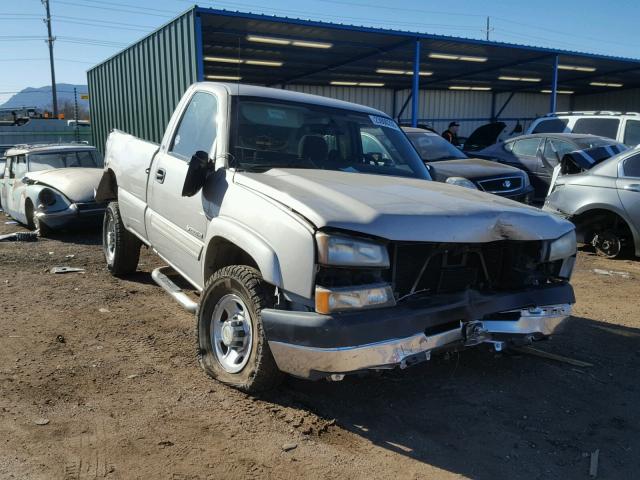 1GCHC24U37E173981 - 2007 CHEVROLET SILVERADO GRAY photo 1