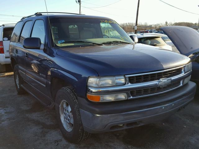 1GNEK13T91J145293 - 2001 CHEVROLET TAHOE K150 BLUE photo 1