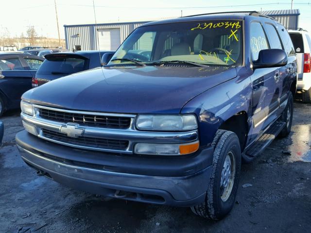 1GNEK13T91J145293 - 2001 CHEVROLET TAHOE K150 BLUE photo 2