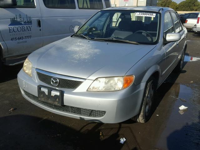 JM1BJ225420535670 - 2002 MAZDA PROTEGE DX SILVER photo 2