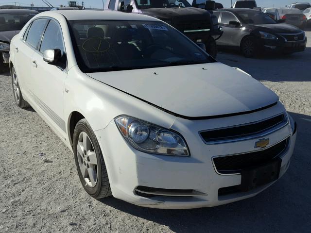 1G1ZG57B684226581 - 2008 CHEVROLET MALIBU LS WHITE photo 1