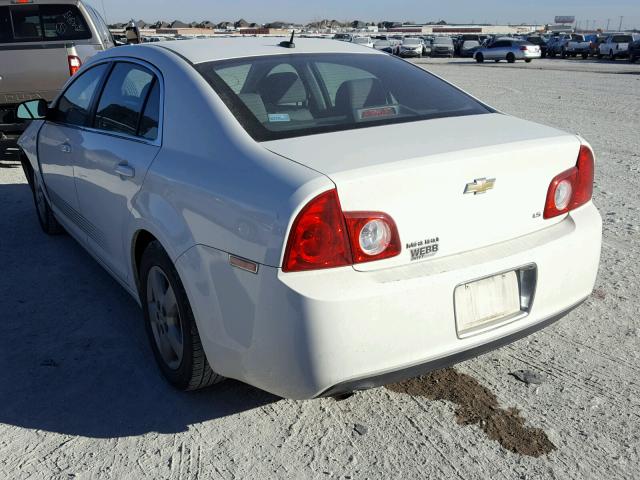 1G1ZG57B684226581 - 2008 CHEVROLET MALIBU LS WHITE photo 3