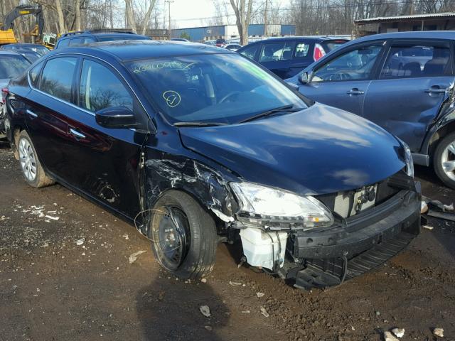 3N1AB7AP6FY345845 - 2015 NISSAN SENTRA S BLACK photo 1