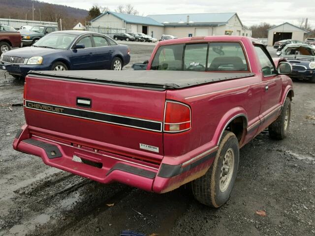 1GCCT14Z2RK134139 - 1994 CHEVROLET S TRUCK S1 PINK photo 4