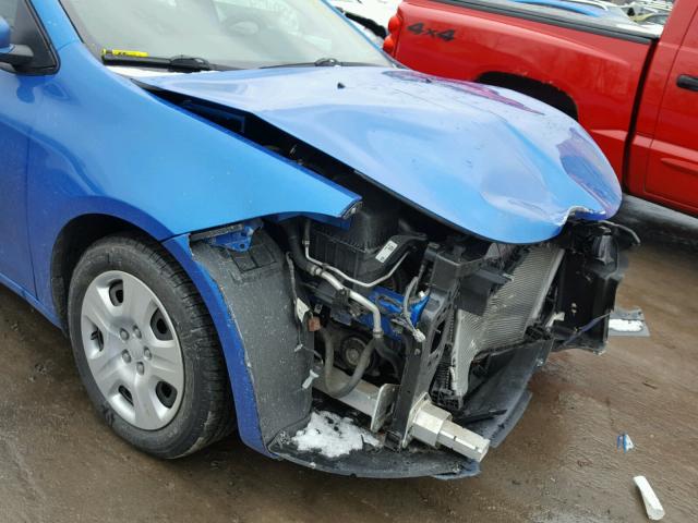 1C3CDFAA2GD503662 - 2016 DODGE DART SE BLUE photo 9