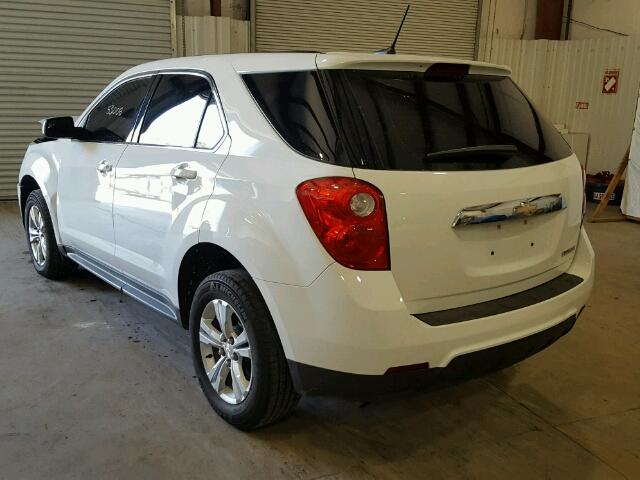 1GNALAEK7EZ113711 - 2014 CHEVROLET EQUINOX LS WHITE photo 3