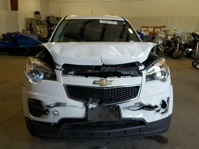 1GNALAEK7EZ113711 - 2014 CHEVROLET EQUINOX LS WHITE photo 9