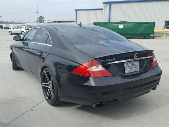 WDDDJ72X38A133039 - 2008 MERCEDES-BENZ CLS 550 BLACK photo 3