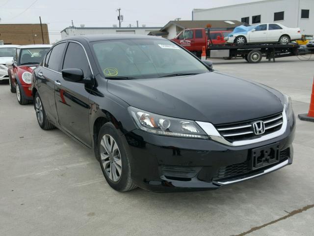 1HGCR2F30FA257776 - 2015 HONDA ACCORD LX BLACK photo 1