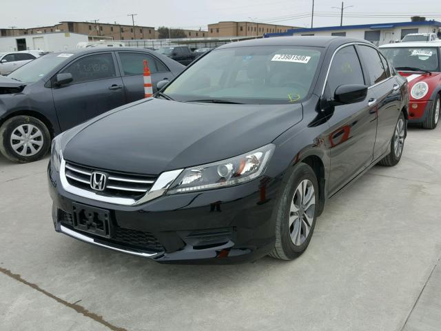 1HGCR2F30FA257776 - 2015 HONDA ACCORD LX BLACK photo 2