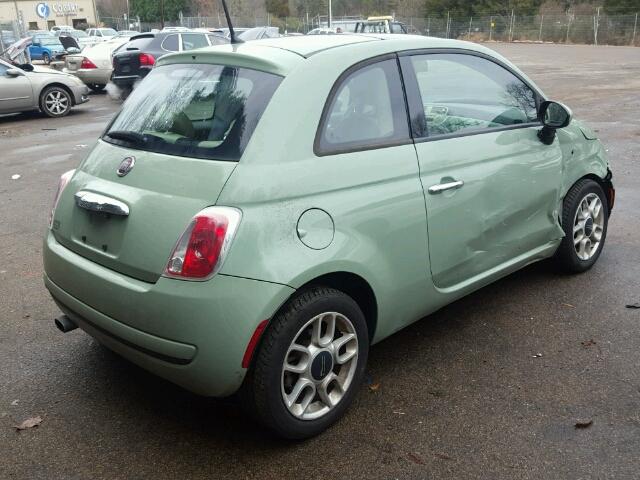 3C3CFFAR2DT745549 - 2013 FIAT 500 POP GREEN photo 4