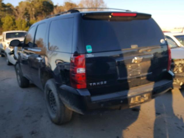 1GNFK13087R295965 - 2007 CHEVROLET TAHOE K150 BLACK photo 3