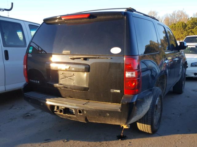 1GNFK13087R295965 - 2007 CHEVROLET TAHOE K150 BLACK photo 4