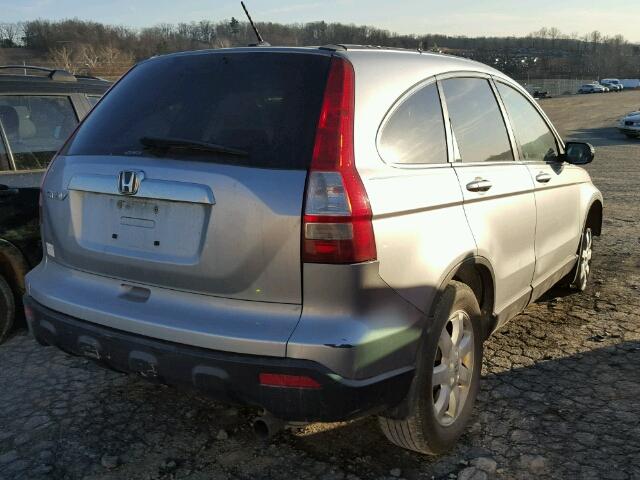 5J6RE48728L027450 - 2008 HONDA CR-V EXL SILVER photo 4