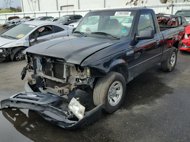 1FTYR10D68PB18672 - 2008 FORD RANGER BLACK photo 2