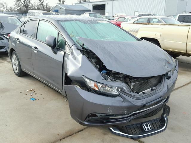 19XFB2F55DE214949 - 2013 HONDA CIVIC LX GRAY photo 1