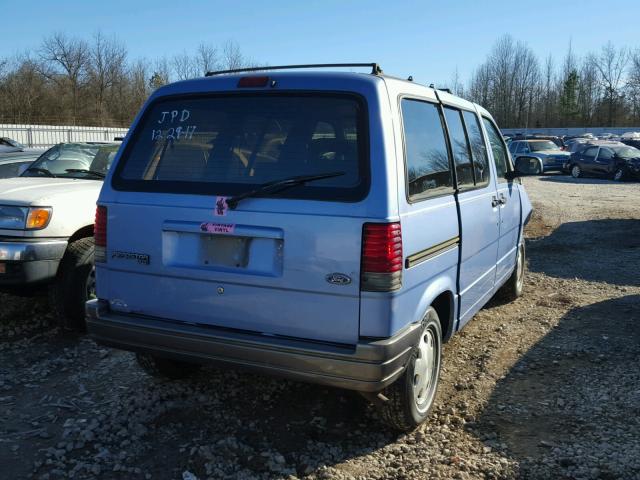 1FMCA11U5VZA54927 - 1997 FORD AEROSTAR BLUE photo 4