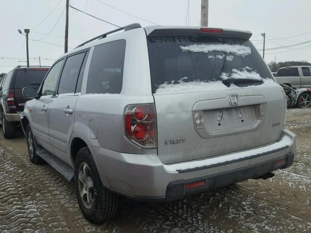 5FNYF18468B033628 - 2008 HONDA PILOT EX SILVER photo 3