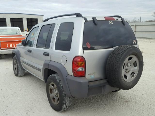1J4GK48K74W146852 - 2004 JEEP LIBERTY SP SILVER photo 3