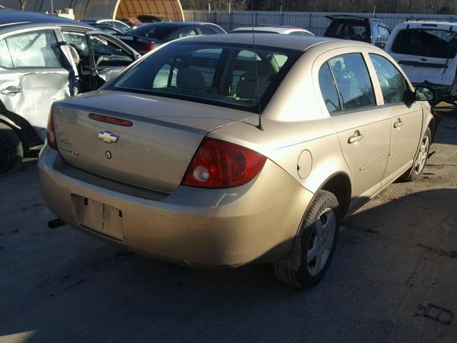 1G1AK55F267884296 - 2006 CHEVROLET COBALT LS GOLD photo 4