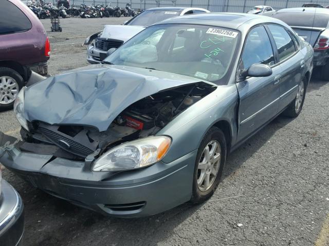 1FAFP56U16A251471 - 2006 FORD TAURUS SEL GREEN photo 2