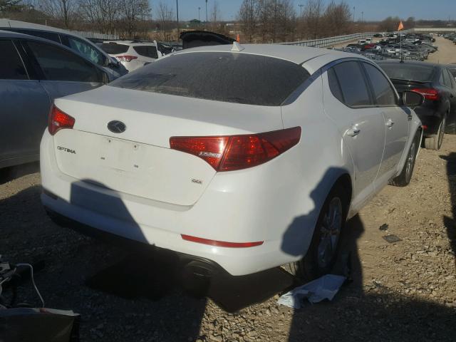 5XXGM4A70DG214884 - 2013 KIA OPTIMA LX WHITE photo 4