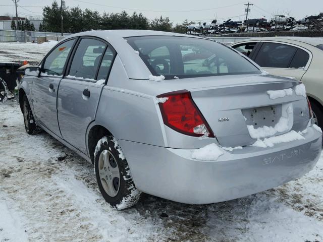 1G8AG52F54Z180893 - 2004 SATURN ION LEVEL SILVER photo 3