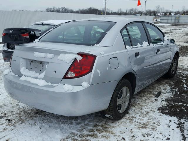 1G8AG52F54Z180893 - 2004 SATURN ION LEVEL SILVER photo 4