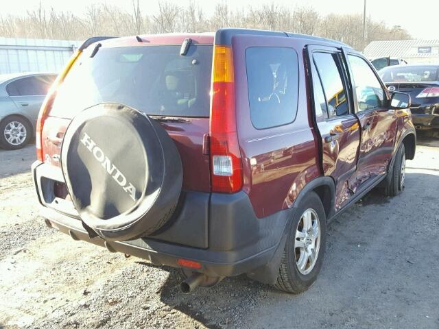 SHSRD78823U157462 - 2003 HONDA CR-V EX MAROON photo 4