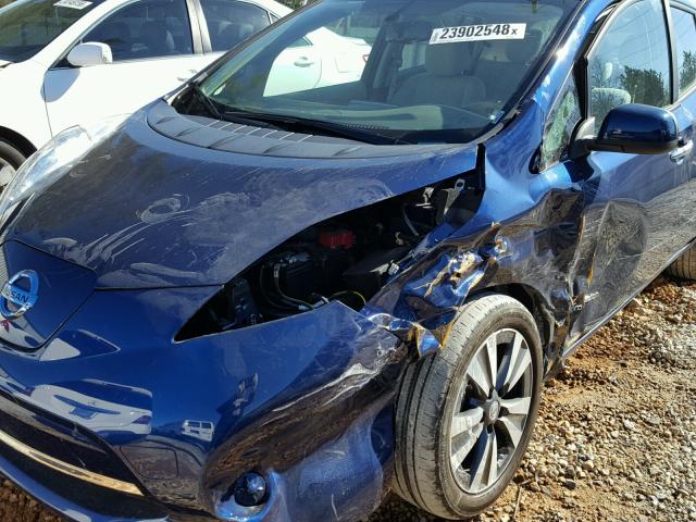 1N4BZ0CP3GC302694 - 2016 NISSAN LEAF SV BLUE photo 9