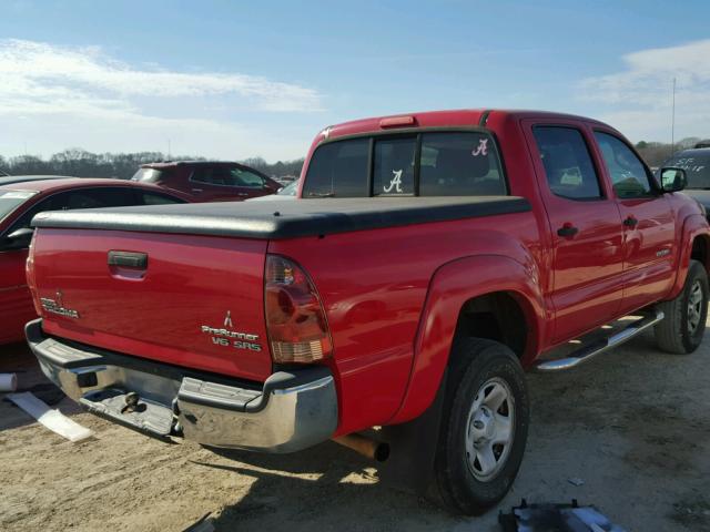 3TMJU62N17M046769 - 2007 TOYOTA TACOMA DOU RED photo 4