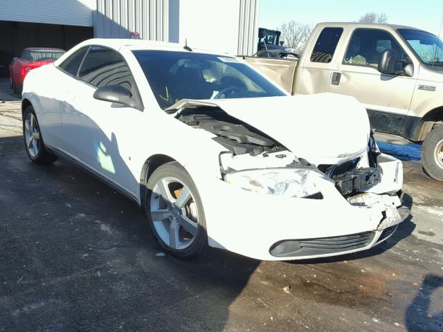 1G2ZH36N584293410 - 2008 PONTIAC G6 GT WHITE photo 1