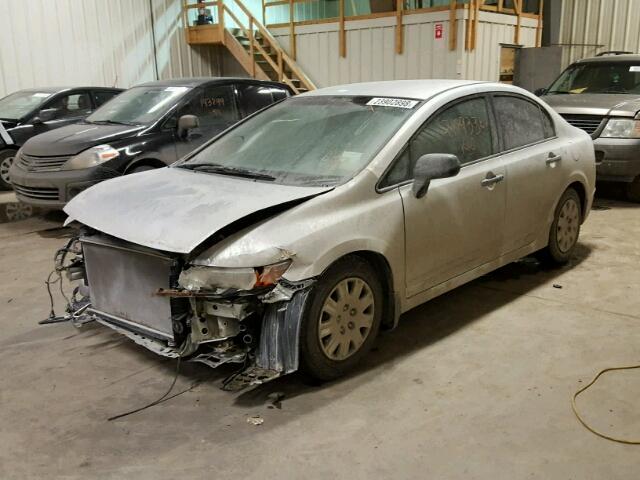 1HGFA15346L802219 - 2006 HONDA CIVIC DX SILVER photo 2