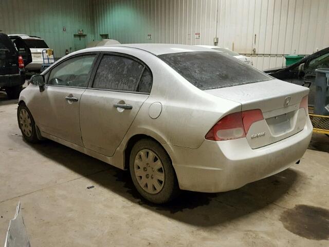 1HGFA15346L802219 - 2006 HONDA CIVIC DX SILVER photo 3