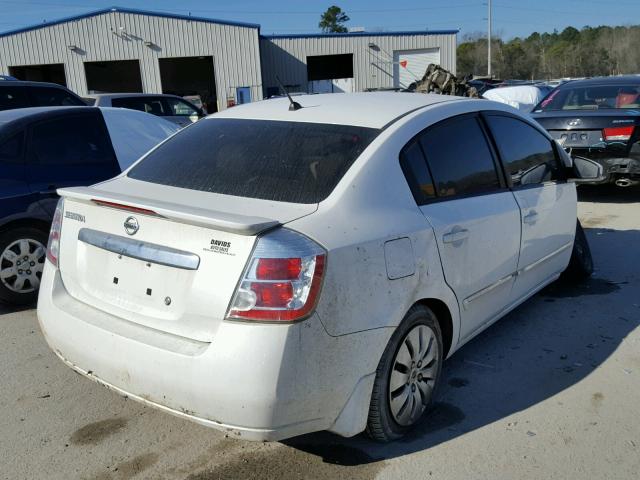 3N1AB6AP1CL654870 - 2012 NISSAN SENTRA 2.0 WHITE photo 4