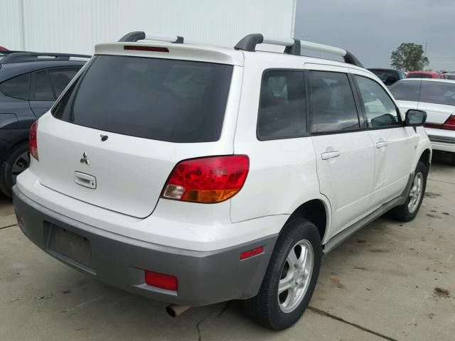 JA4LZ31G13U112748 - 2003 MITSUBISHI OUTLANDER WHITE photo 4