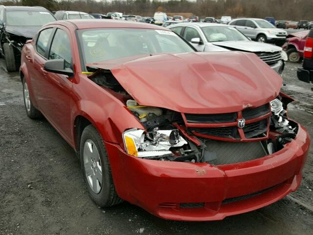 1B3CC4FB9AN111463 - 2010 DODGE AVENGER SX MAROON photo 1