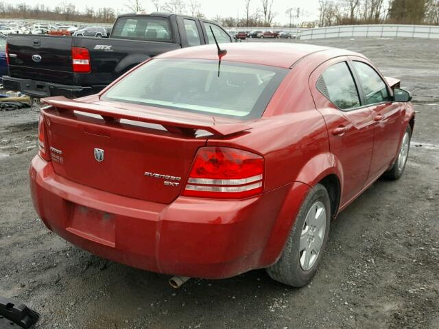 1B3CC4FB9AN111463 - 2010 DODGE AVENGER SX MAROON photo 4