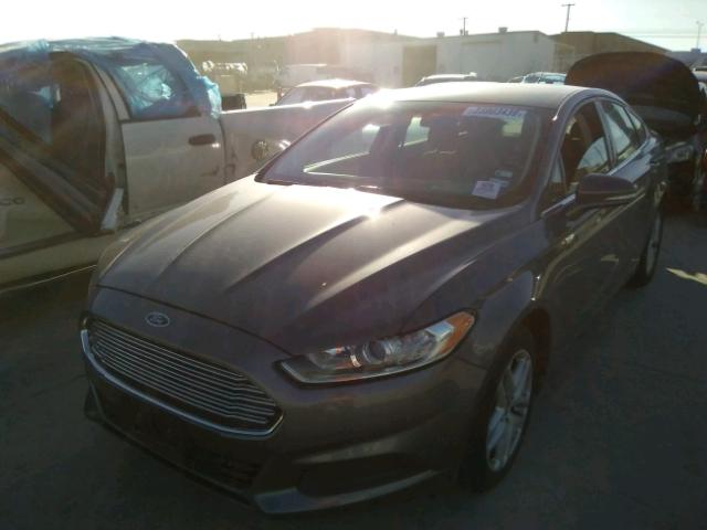 1FA6P0H72E5381373 - 2014 FORD FUSION SE GRAY photo 2