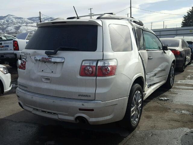 1GKKVTED5BJ277705 - 2011 GMC ACADIA DEN WHITE photo 4