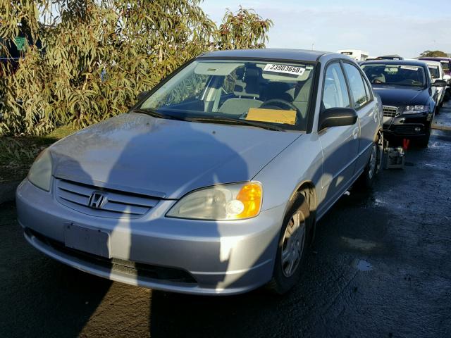 2HGES16592H586898 - 2002 HONDA CIVIC LX SILVER photo 2