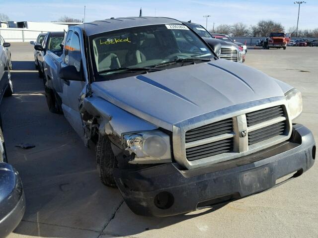 1D7HE42K07S127717 - 2007 DODGE DAKOTA SLT SILVER photo 1