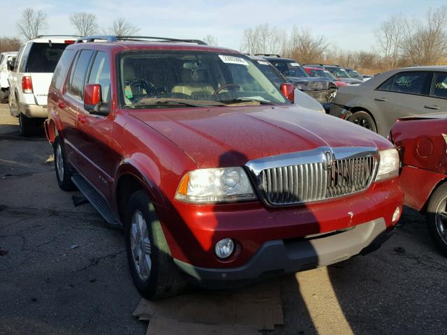 5LMEU88H45ZJ25565 - 2005 LINCOLN AVIATOR RED photo 1