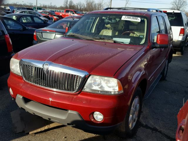 5LMEU88H45ZJ25565 - 2005 LINCOLN AVIATOR 红色 照片 2