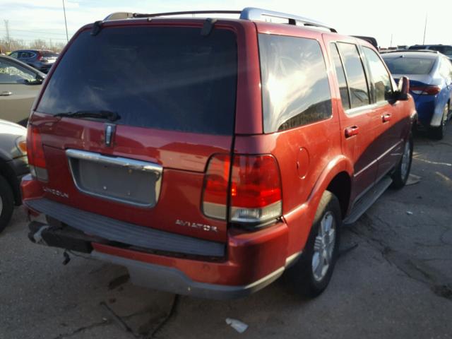 5LMEU88H45ZJ25565 - 2005 LINCOLN AVIATOR 红色 照片 4