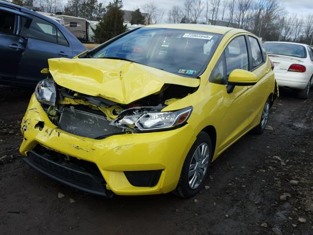 JHMGK5H51GX032008 - 2016 HONDA FIT LX YELLOW photo 2